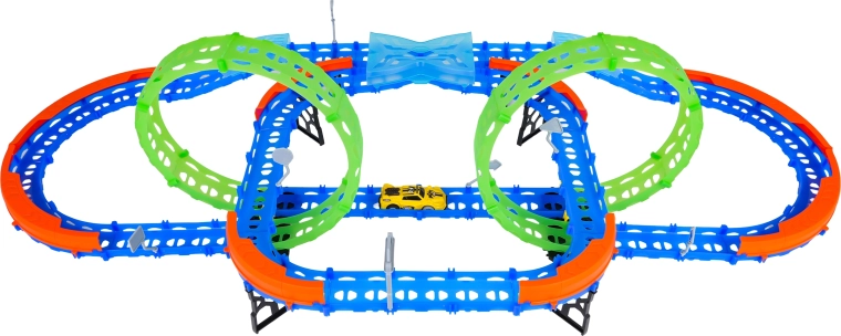 Două bucle fluorescente de 360°