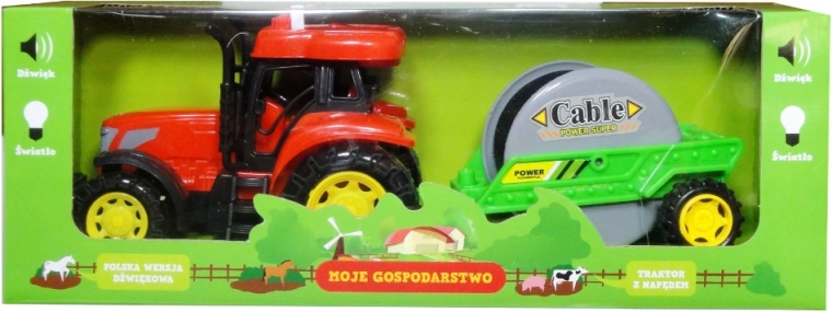 Tractor cu remorcă și modul sonor în limba polonă – Moja Gospodarstwo