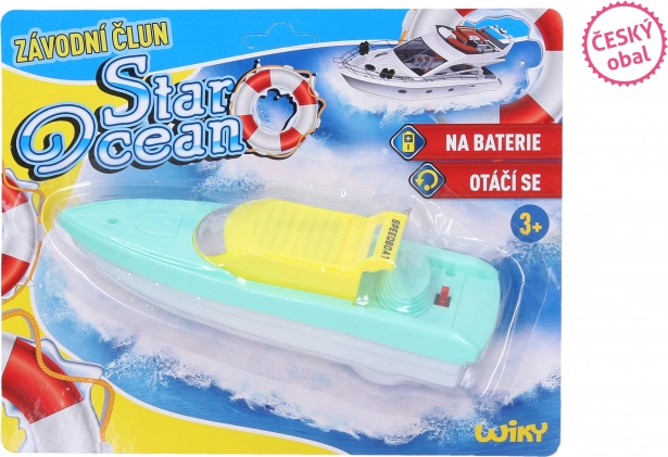Barcă pe baterii 18 cm - ambalaj ceh