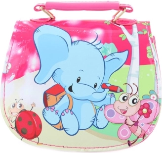 Geantă roz pentru copii cu elefant