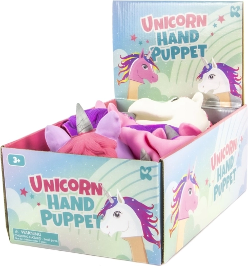Marionetă-şosetă unicorn pentru mână