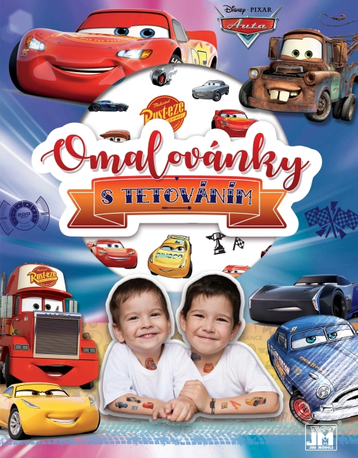 Carte de colorat cu tatuaje CARS – Mașini