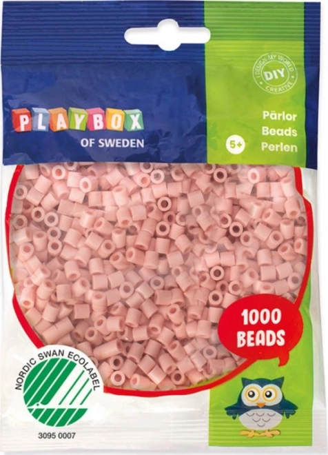 Mărgele termoadezive PLAYBOX – nuanțe piersică și culoarea pielii, 1000 buc.