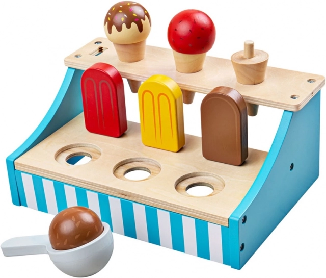Suport din lemn pentru înghețată Bigjigs Toys