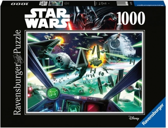 Puzzle Ravensburger Star Wars: Cockpitul X-Wing 1000 piese
