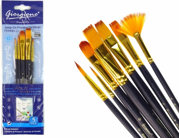 Set pensule pentru artişti - 7 forme