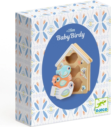 Djeco puzzle de încastrat cu căsuță pentru păsări