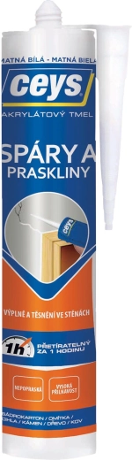 Chit acrilic pentru rosturi și fisuri 280 ml alb mat CEYS