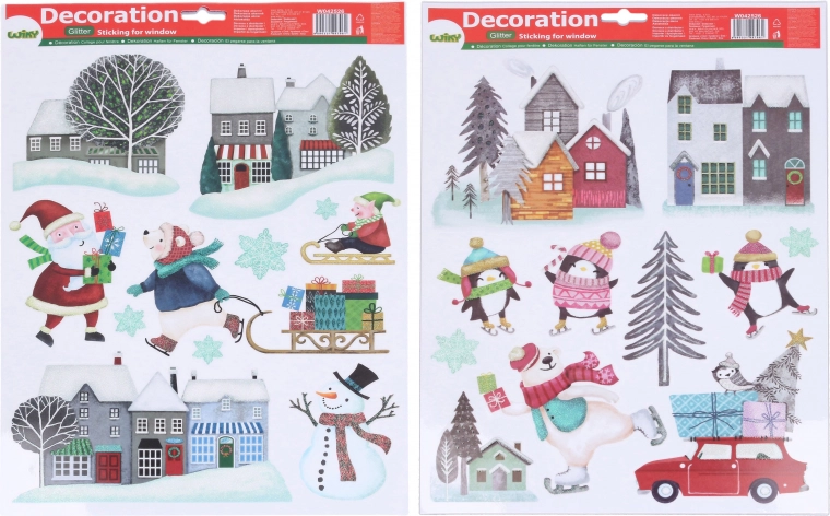 Decorațiuni de fereastră de Crăciun 41 × 29 cm