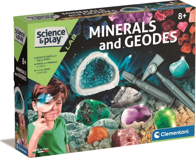 CLEMENTONI Science&Play: Laborator de minerale și geode