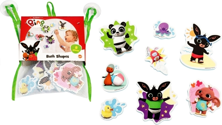Bambolino Bing puzzle din spumă pentru baie (8 buc.)