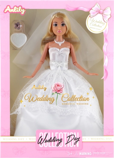 Păpușă la modă în rochie de mireasă albă Deluxe