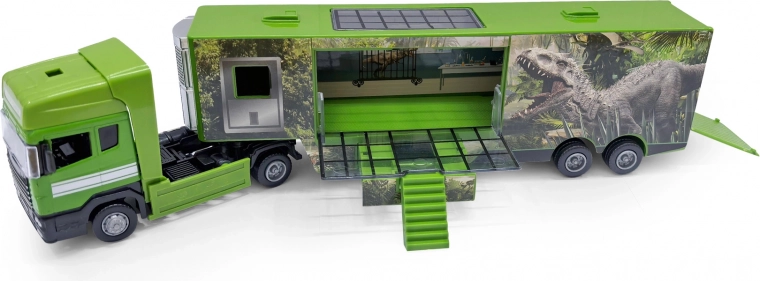 Camion auto cu motiv de dinozaur, metal/plastic, 32 cm