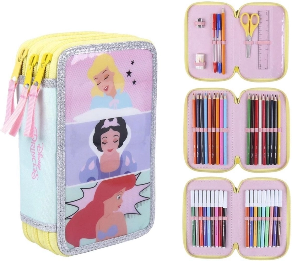 Penar echipat cu trei compartimente Disney Prințese