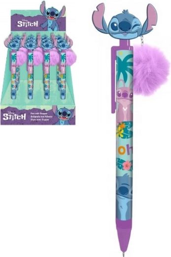 Pix cu bilă cu cap STITCH și breloc pompon detașabil