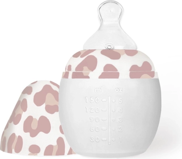 Biberon anticolici Élhée pentru bebeluși Graouu Pink 150 ml