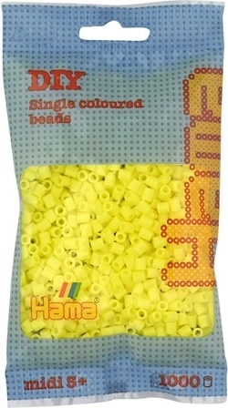 Mărgele de călcat Hama midi 1000 buc. galbene
