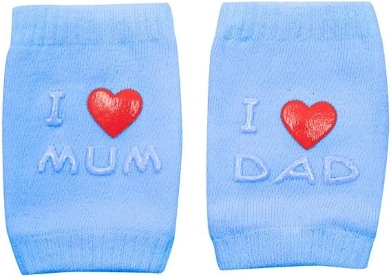 Genunchiere pentru copii cu ABS I Love Mum & Dad – albastre