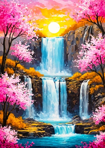 Puzzle Enjoy Cascada de cireși 1000 de piese
