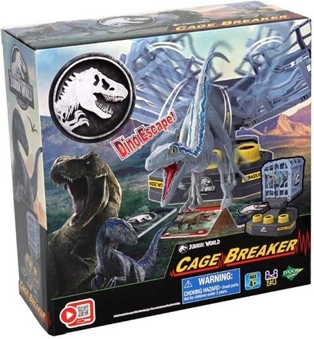 Epoch Jurassic World Cage Breaker – joc interactiv cu dinozaur