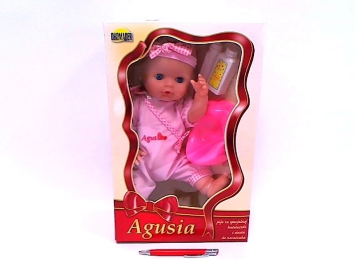 Păpușa Agusia bea și face pipi, 48 cm