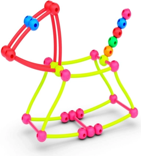 Bețișoare flexibile și conectori colorați pentru modele 3D