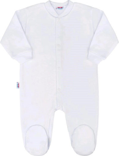 Salopetă pentru bebeluși New Baby Classic albă