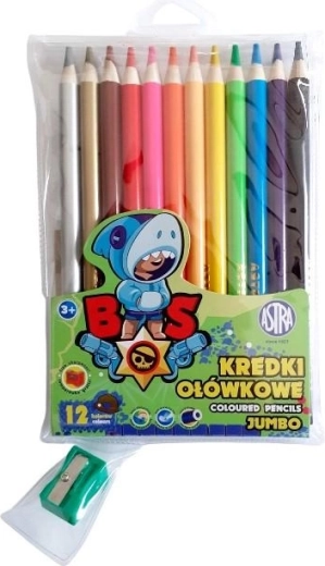 Creioane colorate și ascuțitoare Brawl Stars