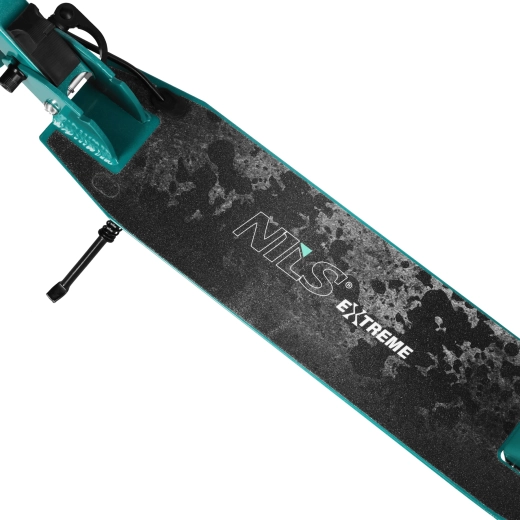 Platformă antiderapantă, cric și frână spate