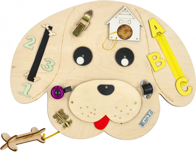 placă senzorială din lemn câine 49 × 37 cm