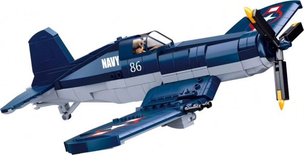 Sluban WWII avion de vânătoare F4U Corsair – set de construcție