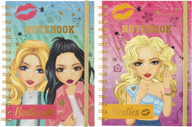 Carnet cu spirală și linii Besties