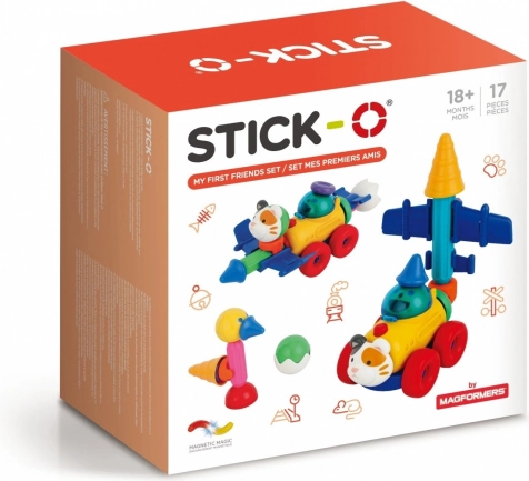 Setul de joacă Magnetice Stick-O Primii Mei Prieteni