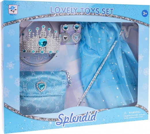 Set pentru micuța prințesă cu rochiță și accesorii