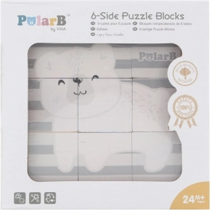 Cuburi din lemn cu imagini 9 buc POLARB