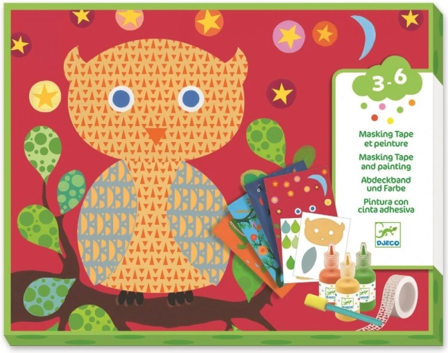 Pictură magică cu burețel – animăluțe din pădure