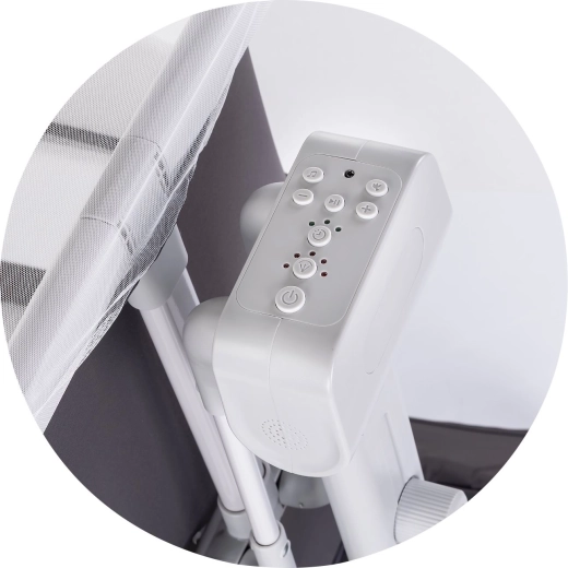 Control ușor al funcțiilor de legănare și muzică