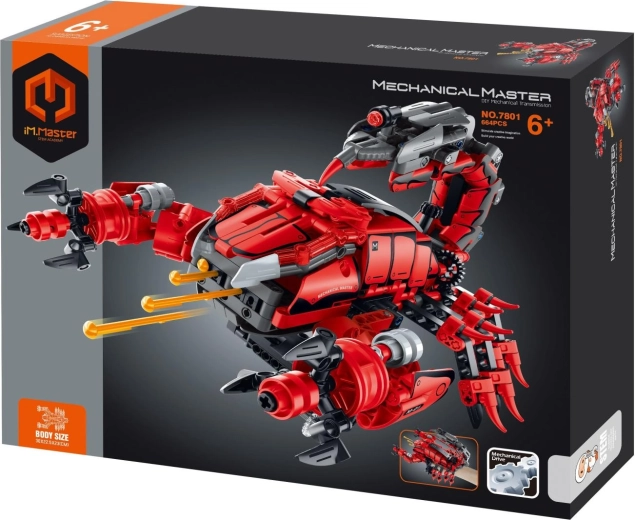 Set de construcție iM.Master scorpion mecanic pentru braț, 664 de piese
