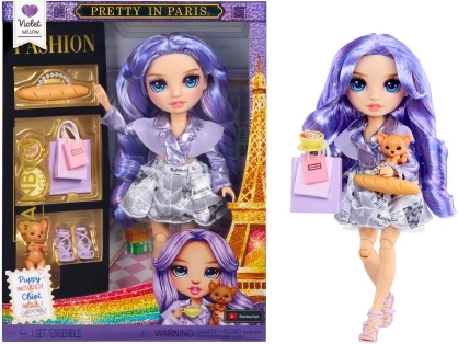 Rainbow High păpușă fashion la Paris Violet