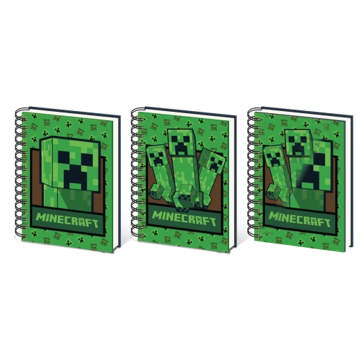 Caiet lenticular A5 Minecraft Creeper