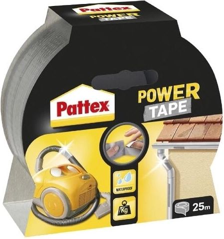 Bandă textilă universală 50 mm × 10 m neagră Pattex Power Tape