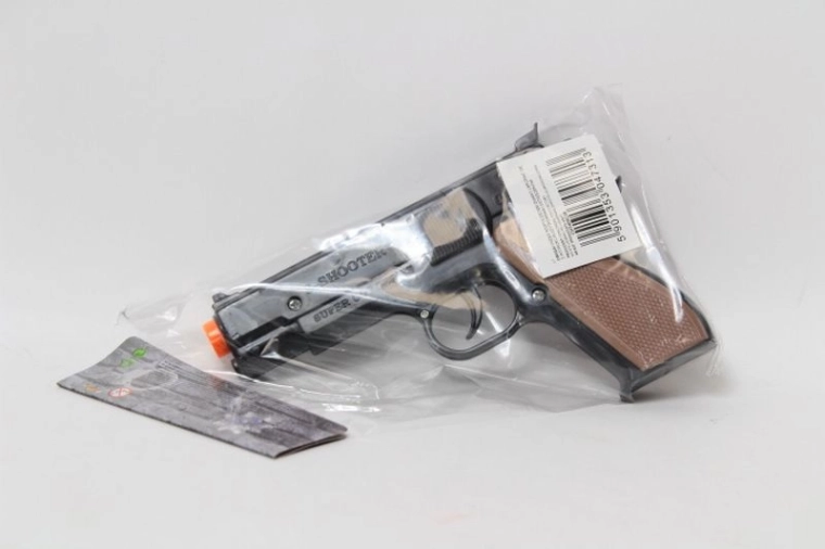 Pistol cu capse pentru copii, cu vârf portocaliu de siguranță