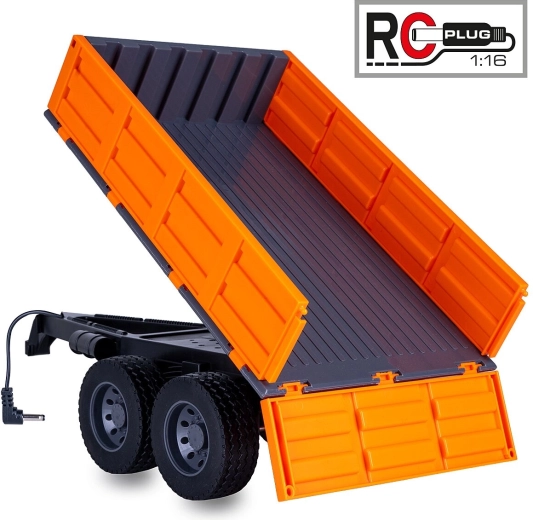 Remorcă basculantă pentru tractor RC JAMARA 1:16, portocalie