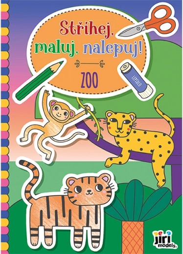 Decupează, colorează, lipește! Zoo
