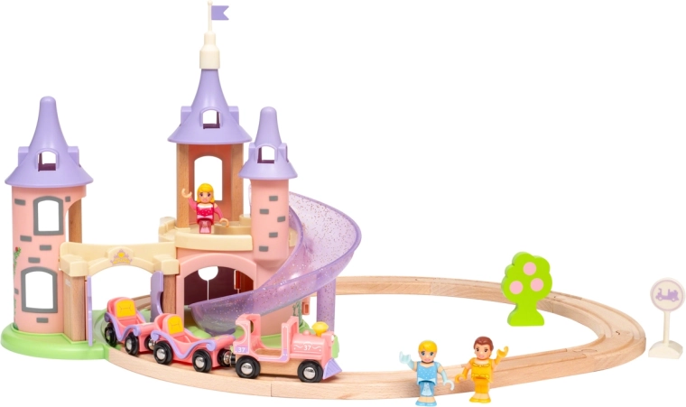 BRIO Disney Princess set de tren cu castel