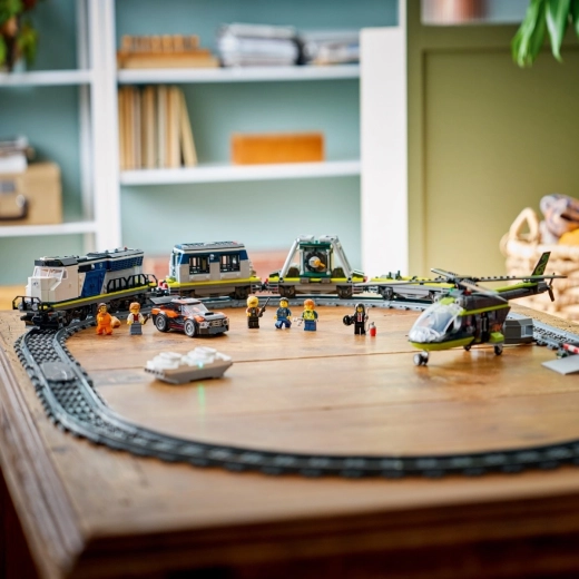 Scenă completă de acțiune pe șine