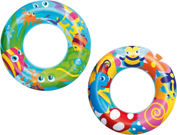 Colac gonflabil pentru copii 56 cm BESTWAY cu motive marine și insecte