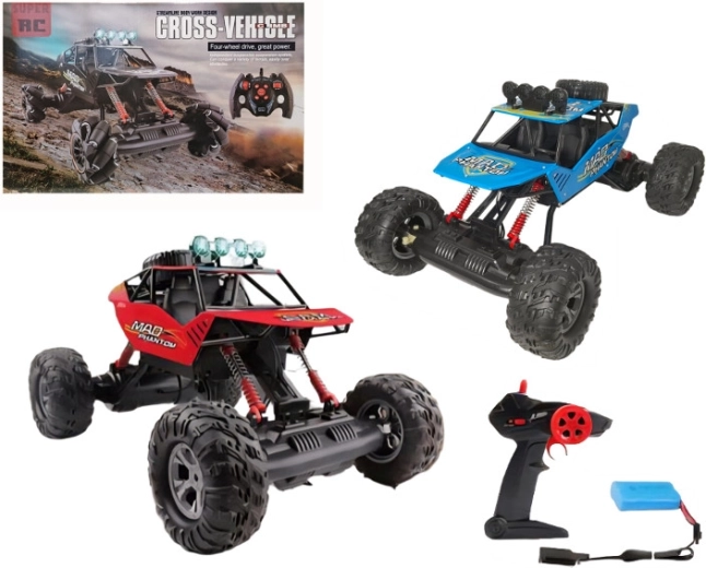 Mașină RC off-road pentru copii, cu telecomandă și încărcător