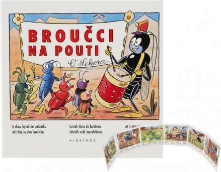 Cărticică leporelo Gângănii la bâlci 15,5 × 15 cm