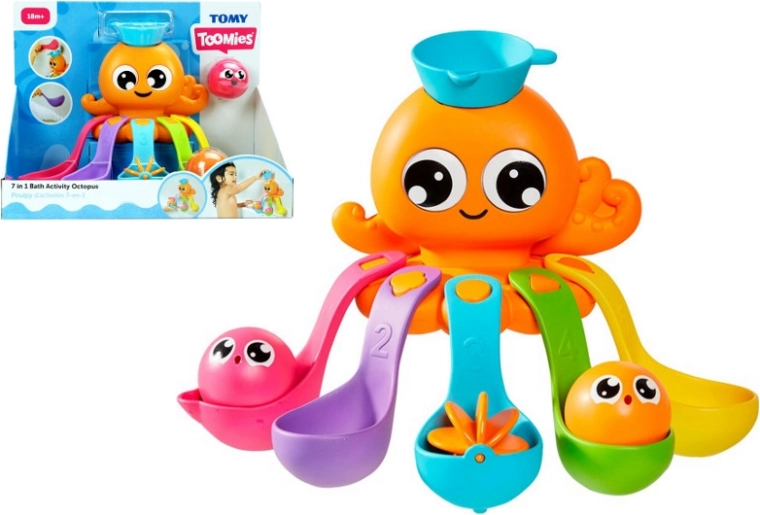 Tomy Toomies caracatiță pentru baie 7 în 1